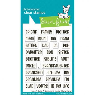 Lawn Fawn Stempel - Henry’s Build-A-Sentiment: Family